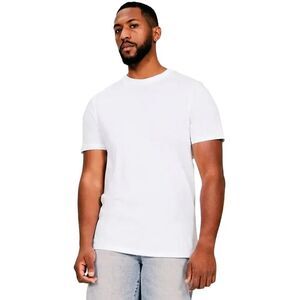 Casual Classics Unisex Adult Core Combed Ringspun Cotton Tall T-Shirt / White